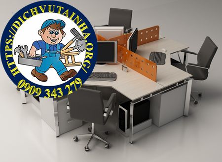 Tháo lắp bàn làm việc phường Phú Định