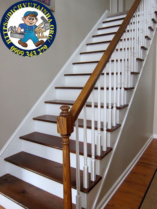 sửa cầu thang gỗ tại nhà phường An Đông