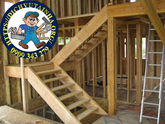 sửa cầu thang gỗ tại nhà phường Biên Hoà