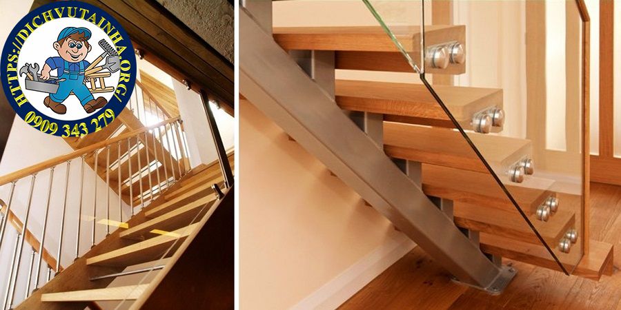 sửa cầu thang gỗ tại nhà phường Bình Đông