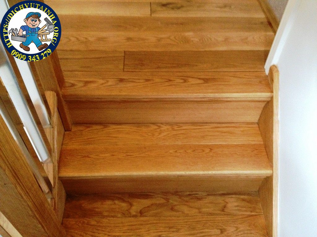 sửa cầu thang gỗ tại nhà phường Bình Thới