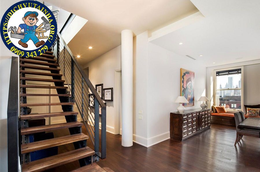 sửa cầu thang gỗ tại nhà phường Bình trưng