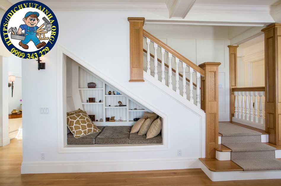 sửa cầu thang gỗ tại nhà phường Hạnh Thông