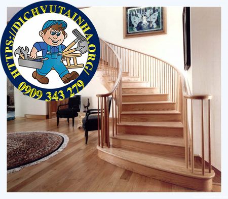 sửa cầu thang gỗ tại nhà phường Nhiêu Lộc