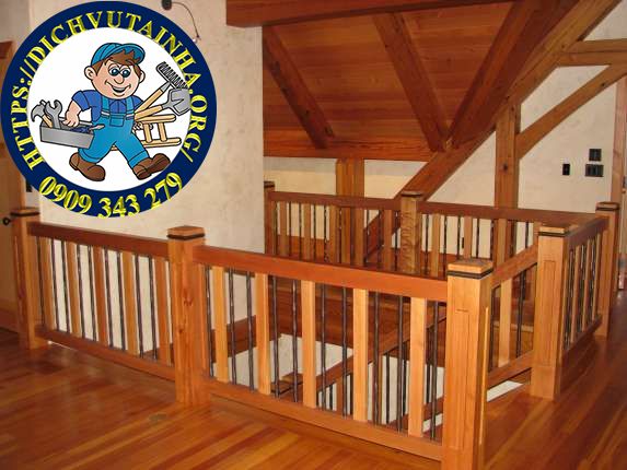 sửa cầu thang gỗ tại nhà phường Tân Phú