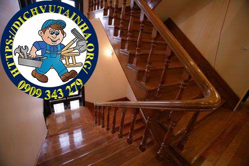 sửa cầu thang gỗ tại nhà phường Tân Sơn Hoà