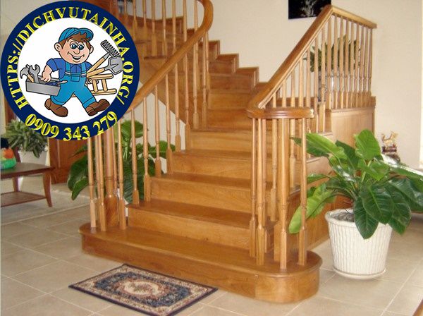 sửa cầu thang gỗ tại nhà phường Tân Thới Hiệp