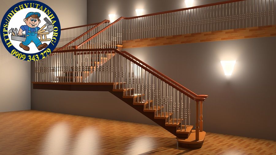 sửa cầu thang gỗ tại nhà phường Tăng Nhơn Phú