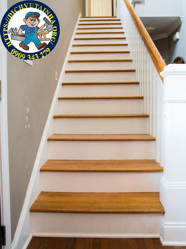 sửa cầu thang gỗ tại nhà phường Vĩnh Hội