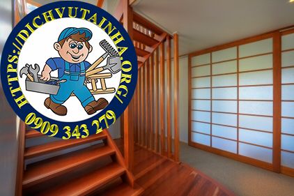 sửa cầu thang gỗ tại nhà Xã Đông Thạnh