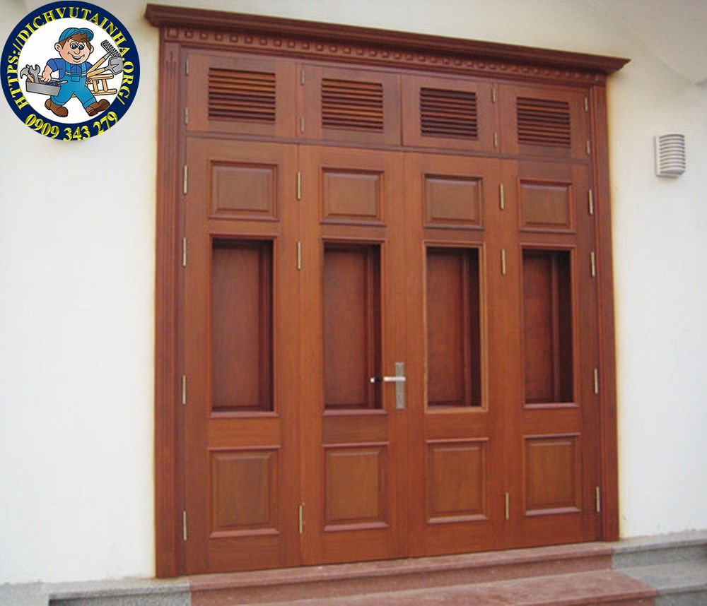 sửa chữa cửa gỗ tại nhà phường Long Hưng