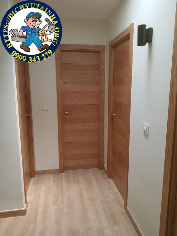 sửa chữa cửa gỗ tại nhà Xã Đông Thạnh