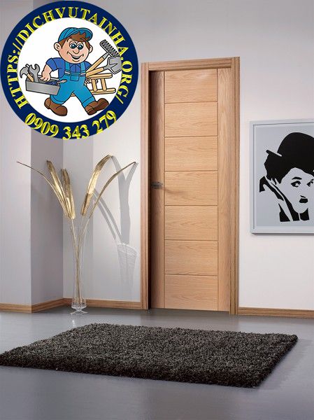 sửa chữa cửa gỗ tại nhà Xã Hưng Long