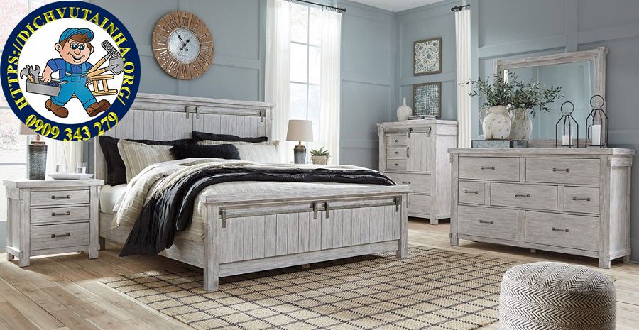 sửa giường gỗ tại nhà Xã HIệp Phước