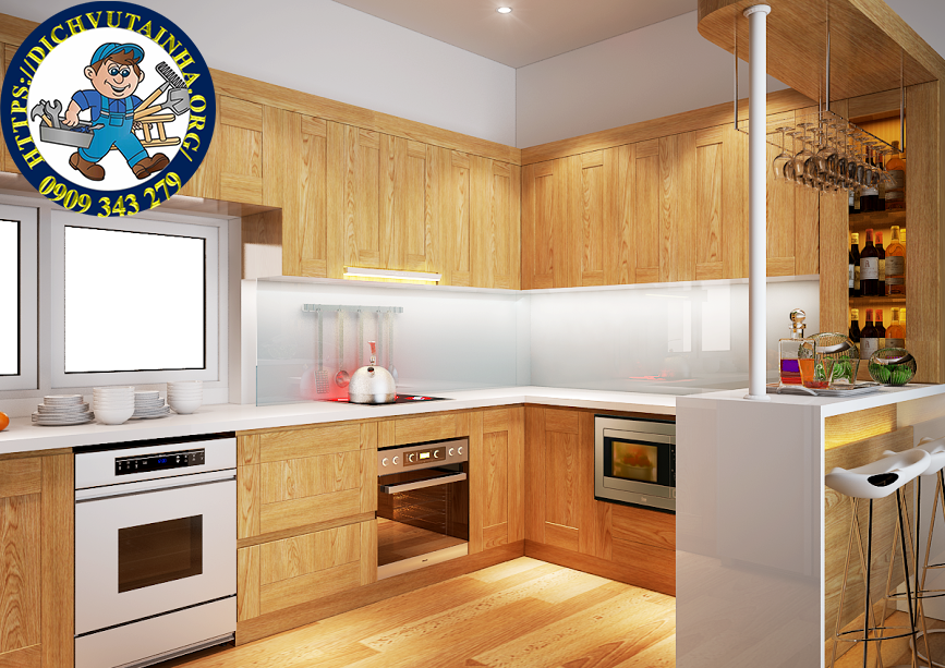 sửa chữa tủ bếp tại nhà phường Phú Định