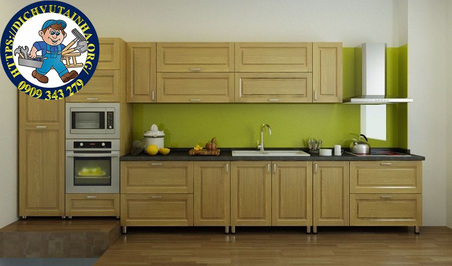 sửa chữa tủ bếp tại nhà phường Tân Hưng