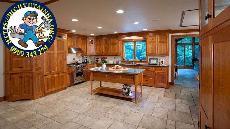 sửa chữa tủ bếp tại nhà Xã Hưng Long