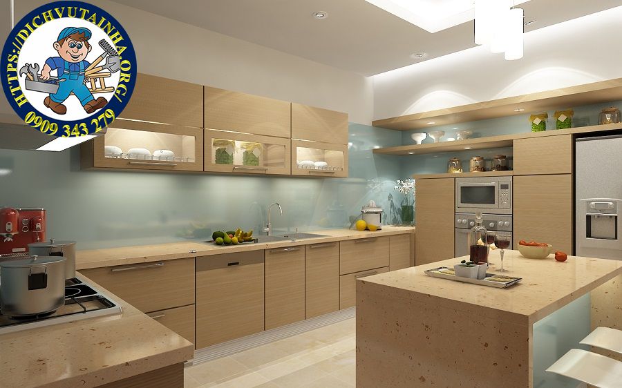 sửa chữa tủ bếp tại nhà Xã Bình Khánh