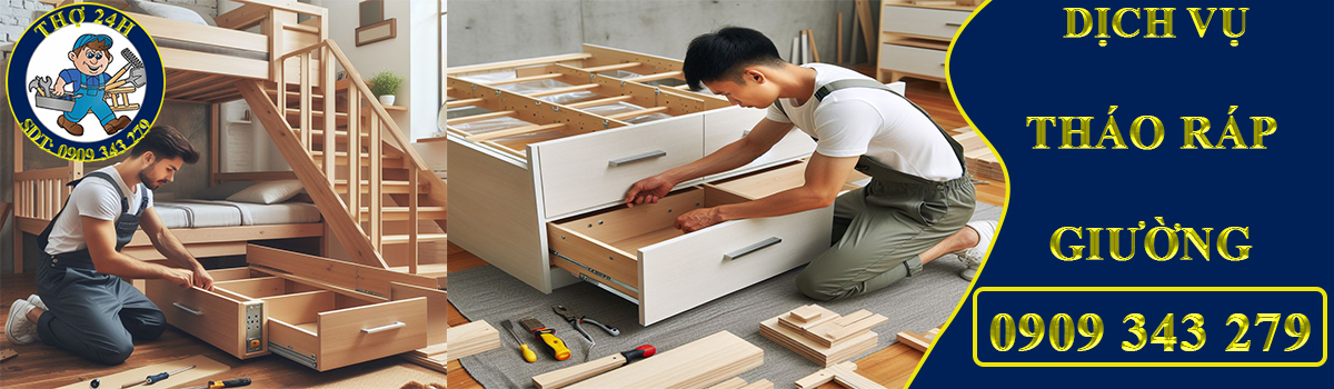 tháo lắp vận chuyển giường gỗ chuyên nghiệp
